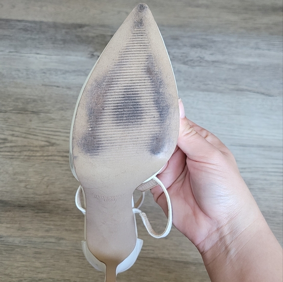 Nine West white heels - Picture 8 of 9